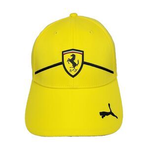 Puma Ferrari Formula 1 Racing Snapback Hat Yellow Black Racing Fan NWOT